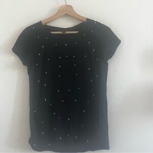 Ann Taylor Pearl Dark Blue T-Shirt Size XS
